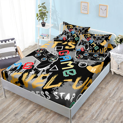 Juego de Sábana Ajustable, Funda Nórdica y Fundas de Almohada Gamer con Tecnología Refrescante - Image 4