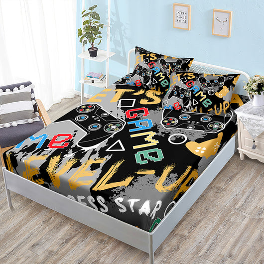 Juego de Sábana Ajustable, Funda Nórdica y Fundas de Almohada Gamer con Tecnología Refrescante - Image 4