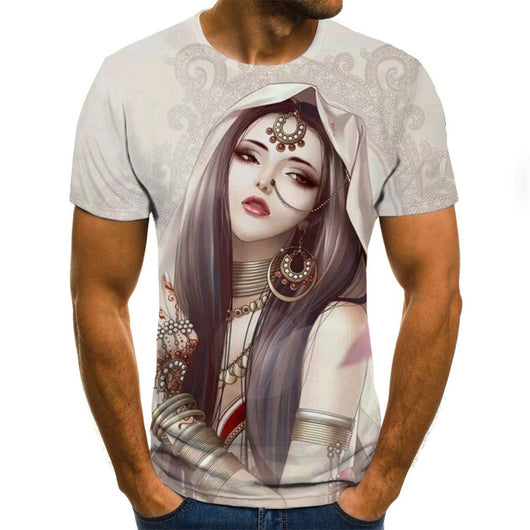Camisetas Estampadas 3D Calavera Horror - Manga Corta Unisex - Image 5