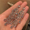 Circle Zircon Tassel Long Earrings Femininity Photo Color