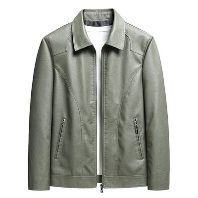 Chaqueta de Cuero Delgada para Hombre - Image 4