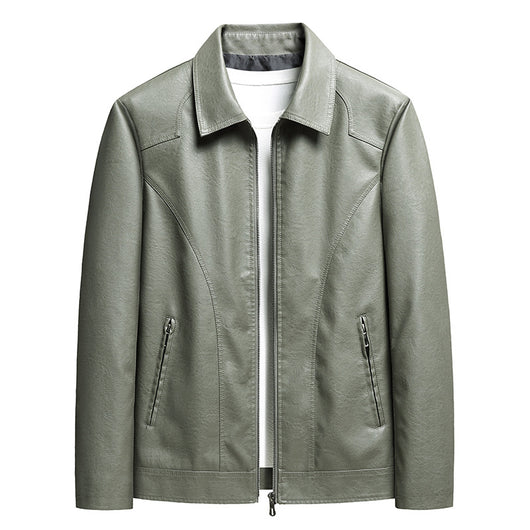 Chaqueta de Cuero Delgada para Hombre - Image 4
