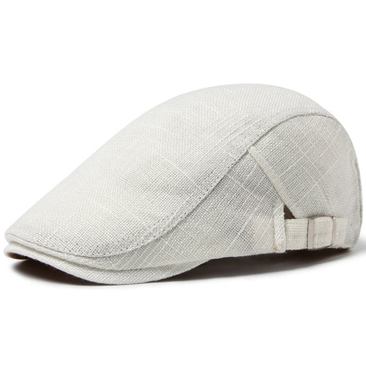 Boina Retro Casual de Algodón y Lino Transpirable para Hombre - Image 6