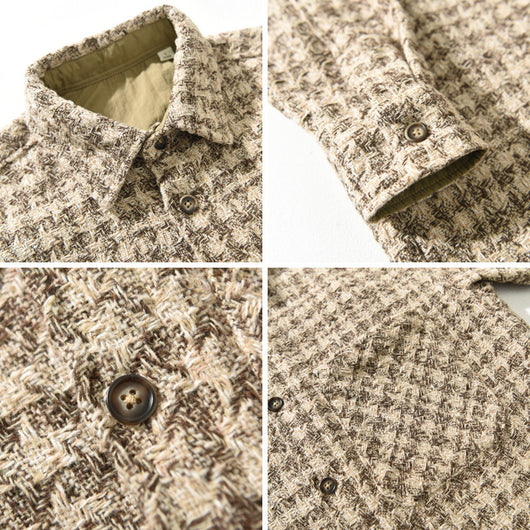 Camisa Casual Retro de Manga Larga para Hombre - Image 5