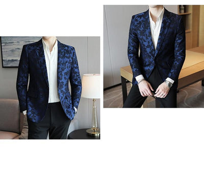 Blazer Slim Fit de Color Liso para Hombre - Primavera Verano - Image 20