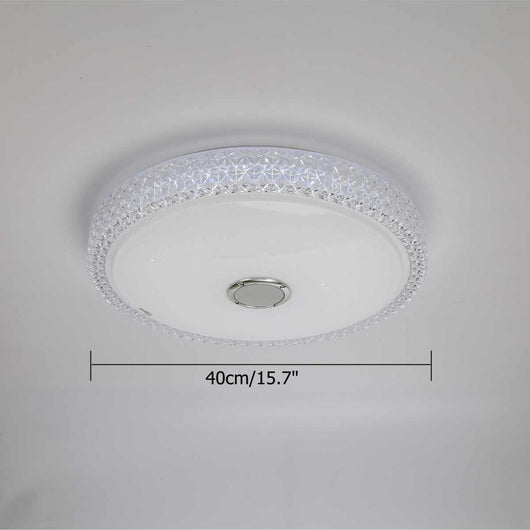 Lámpara LED Inteligente Redonda con Control Remoto - Diseño Minimalista para Dormitorio - Image 3