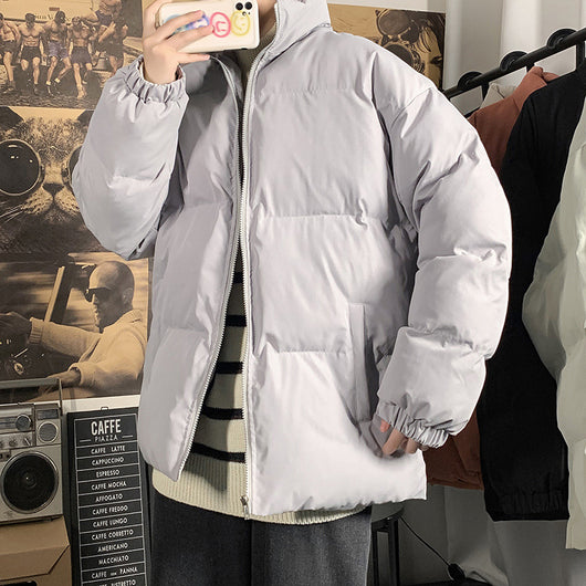 Chaqueta Acolchada de Invierno para Hombre, Estilo Coreano y Corte Amplio - Image 8