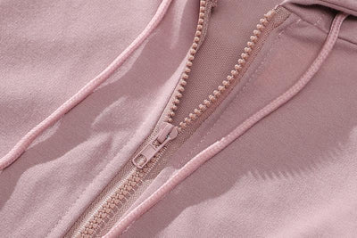 Abrigo Sudadera con Capucha y Manga Larga en Colores Lisos - Image 30
