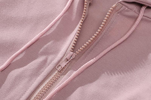 Abrigo Sudadera con Capucha y Manga Larga en Colores Lisos - Image 30