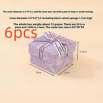 Caja de Almacenamiento para Joyas con Anillo Púrpura Lavanda - Image 20