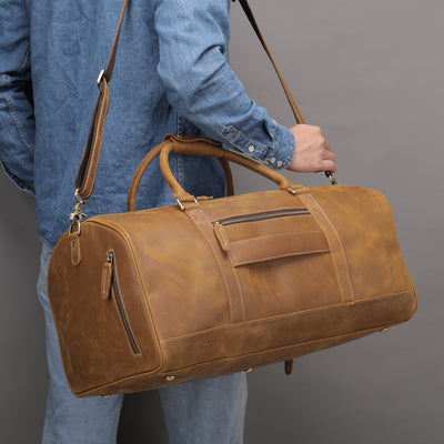 Bolso de Cuero Genuino Estilo Retro Vintage - Gran Capacidad - Image 9