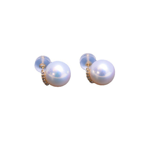 Aretes de Perla Blanca Minimalista - Diseño Clásico Perfecto - Image 5