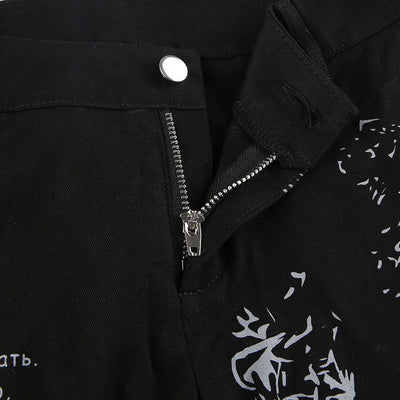 Pantalones Casuales Estampado Oscuro Street Spice - Image 17