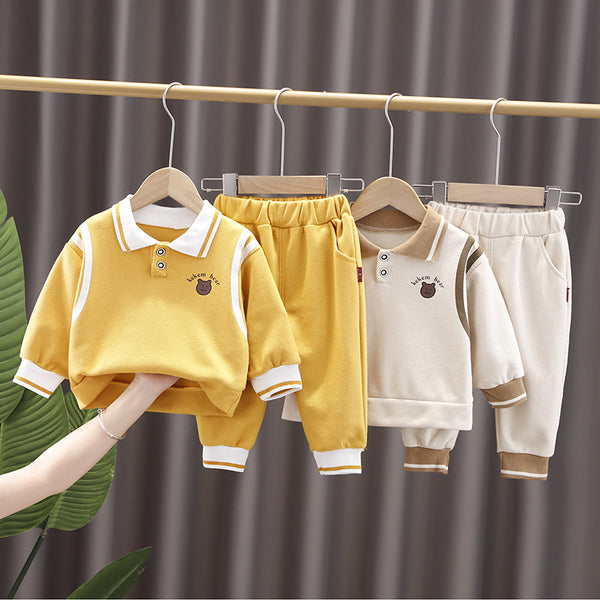 Conjunto Deportivo Infantil de Dos Piezas con Cuello Solapa