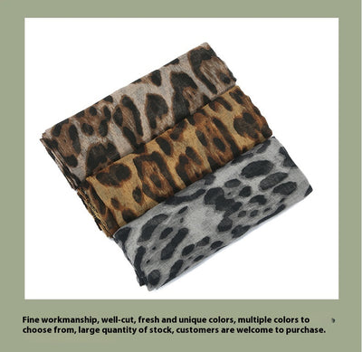 Pañuelo Protector Solar Estampado Leopardo para Viajes - Diseño Clásico Versátil - Image 17