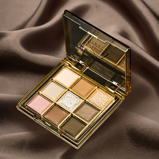Paleta de Sombras Nueve Colores - Tonos Fríos y Cálidos con Acabado Shimmer y Matte - Image 17
