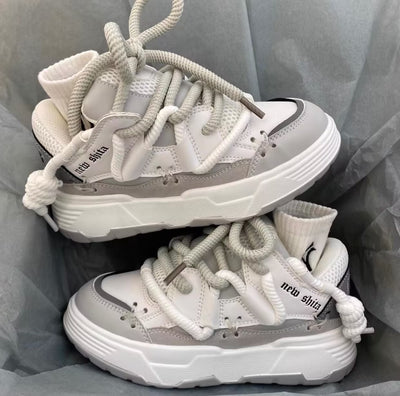 Tenis Retro Gruesos con Plataforma Elevadora para Parejas
