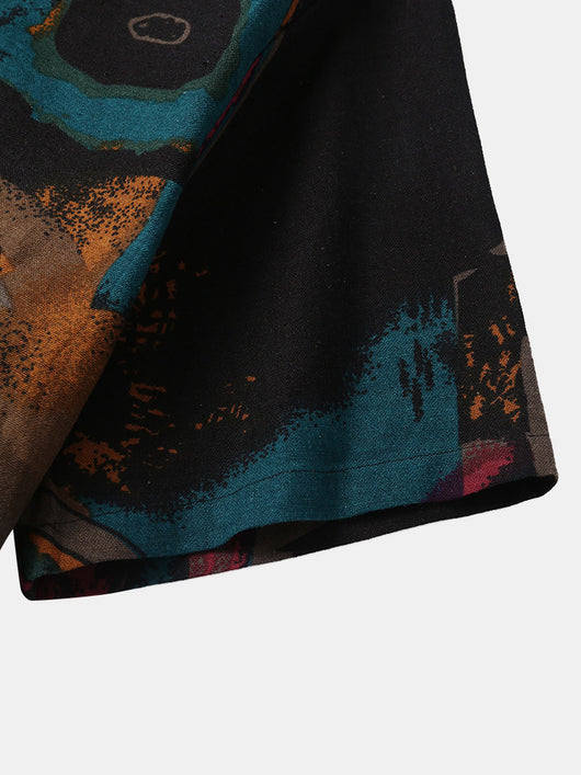 Camisa Casual Estampada de Manga Corta para Hombre - Image 18
