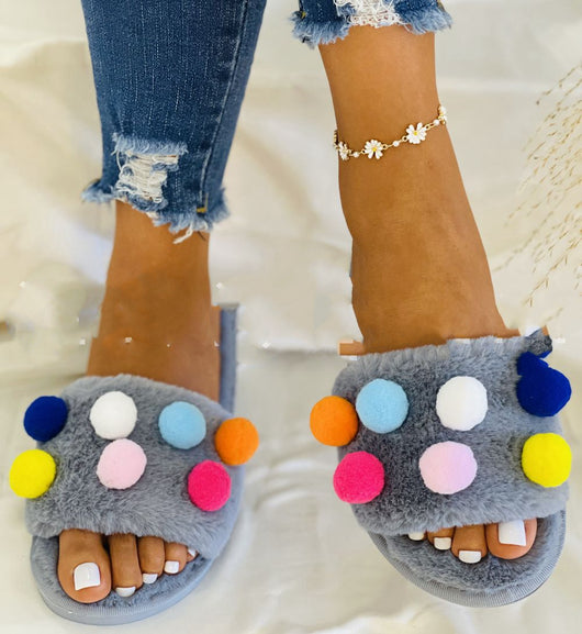 Pantuflas Cómodas de Felpa para Mujer Talla Grande - Uso Interior y Exterior - Image 4