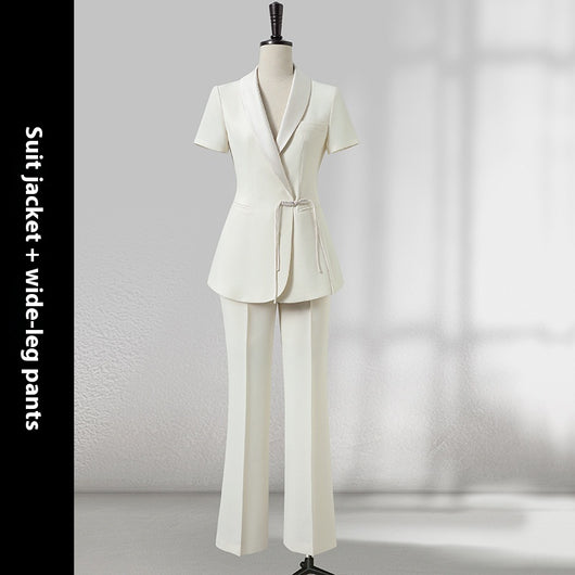 Traje Ejecutivo Mujer Verano Estilo Chino Elegancia Profesional - Image 4