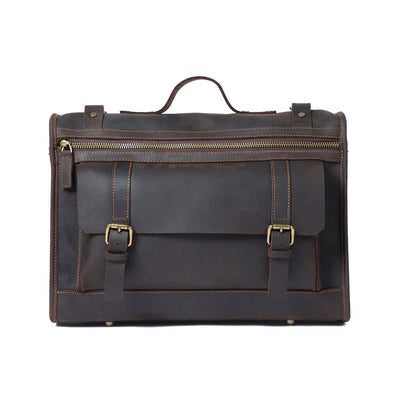 Bolso Bandolera de Cuero Genuino Estilo Retro - Gran Capacidad - Image 13