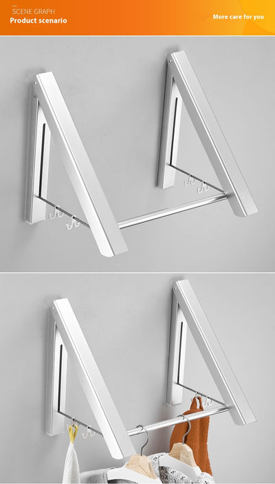 Tendedero Invisible Plegable de Aluminio sin Perforaciones - Image 16
