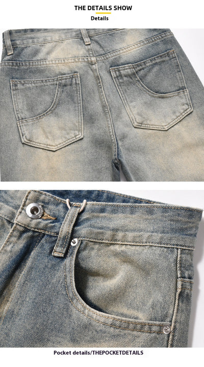 Jeans Rectos Holgados con Efecto Desgastado American Street - Image 13
