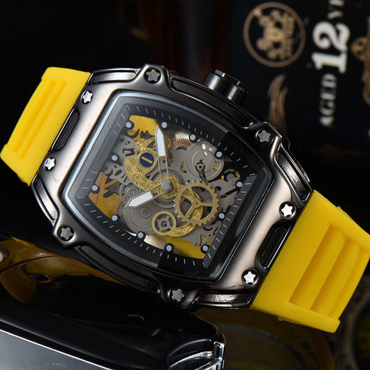 Reloj de Cuarzo Esqueleto Transparente Personalizado con Doble Movimiento - Image 7