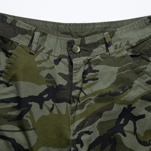 Pantalones Cortos Camuflaje Hombre Talla Grande - Diseño Suelto Europeo Americano - Image 3