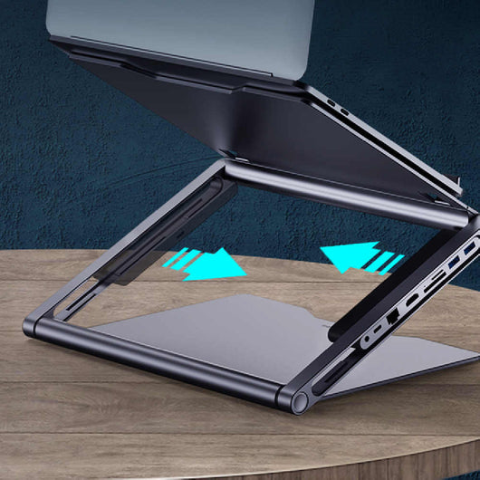 Soporte para Laptop con Estación de Acoplamiento 8 en 1 - Image 6