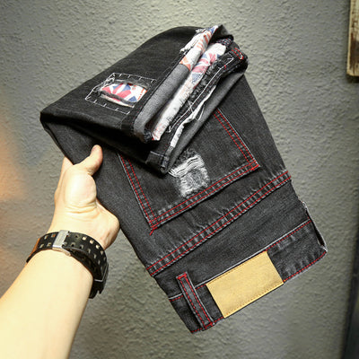 Shorts de Mezclilla Rotos con Parches - Tendencia Urbana Europa y América - Image 3