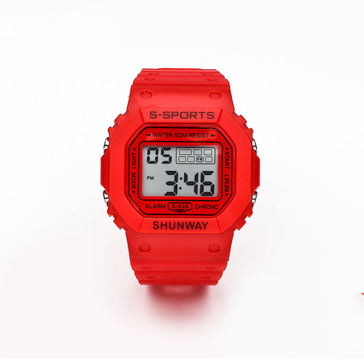 Reloj Electrónico Cuadrado Luminoso Resistente al Agua para Estudiantes - Image 14