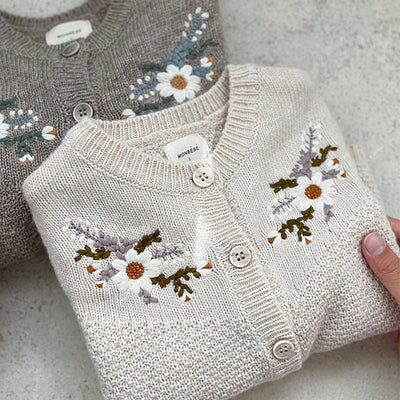 Suéter Abrigo Floral para Bebés y Niños - Image 5