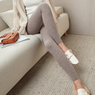 Leggings Térmicos Ajustados con Cordón - Pantalones Elásticos para Salir