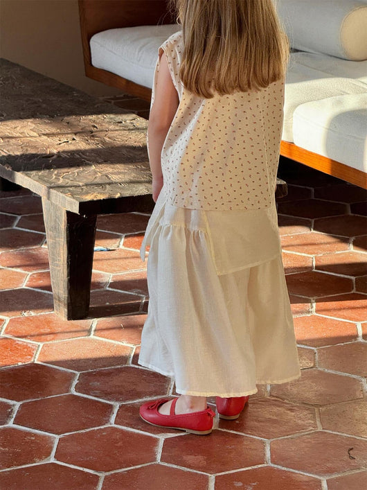 Chaleco Floral Niña sin Mangas Cuello Redondo - Image 18