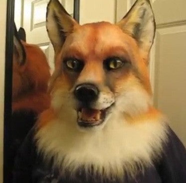Máscara de Lobo Hombre Halloween - Disfraz Cosplay Cabeza Giratoria Realista - Image 7