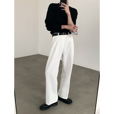 Pantalones Anchos Efecto Drapeado Estilo Urbano Relajado - Image 6
