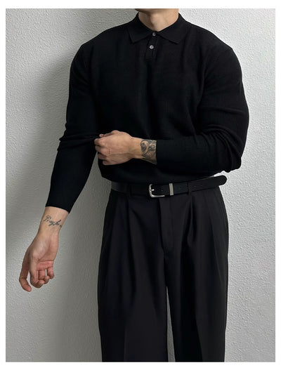 Suéter Ejecutivo Slim Fit Estilo Británico para Hombre - Image 22