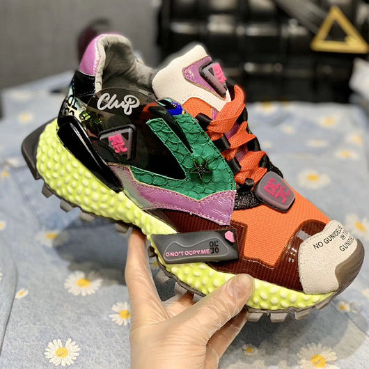 Zapatillas Deportivas Casual Estilo Europeo con Combinación de Colores