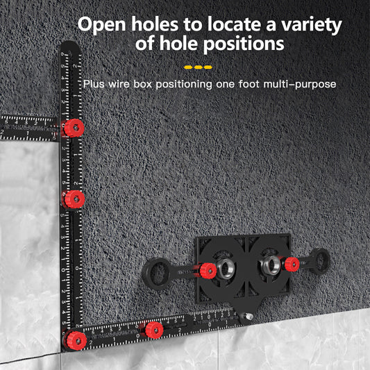Regla Plegable de Aluminio con Posicionador Universal