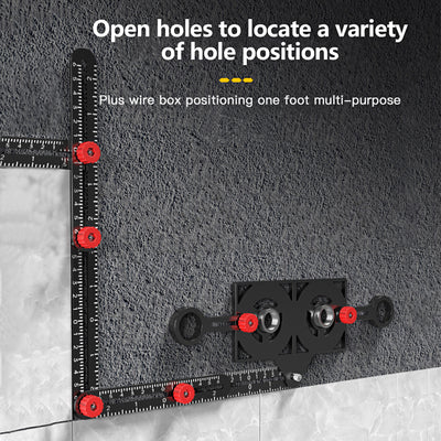 Regla Plegable de Aluminio con Posicionador Universal