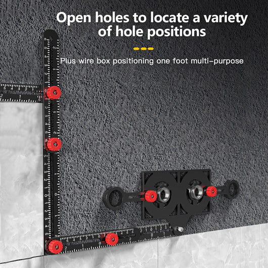 Regla Plegable de Aluminio con Posicionador Universal