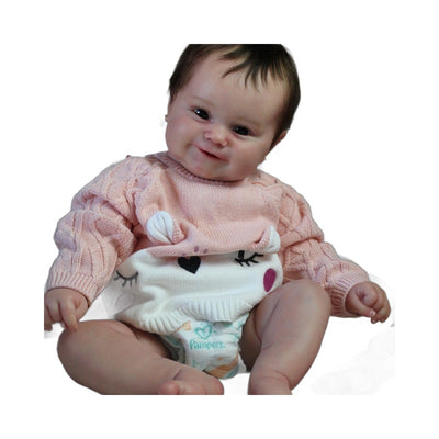 Muñeca Reborn Realista con Cabello Implantado - Apta para Baño - Image 5