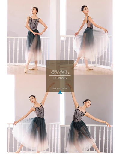 Ropa de Danza Ballet con Estampado Floral - Examen de Gimnasia y Arte - Image 14