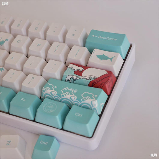 Keycaps PBT Coral Sea - Sublimación de Cinco Caras para Teclado Mecánico - Image 3