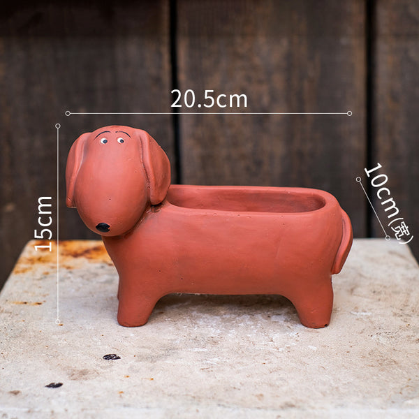 Maceta Decorativa con Diseño de Mascotas y Animales Adorables
