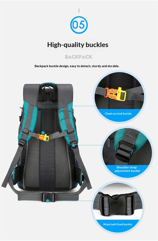 Mochila de Trekking de Gran Capacidad para Aventuras Outdoor - Image 20