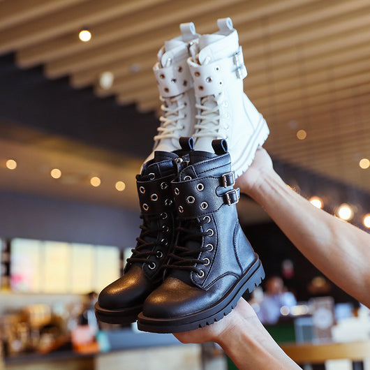 Botas de Cuero para Niños Otoño Invierno - Niños y Niñas - Image 4