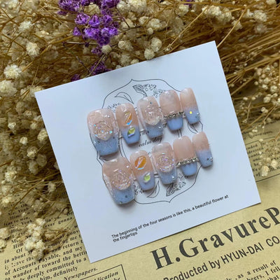 Pegatinas de Uñas Removibles Serie Camellia - Diseño Blindado - Image 14