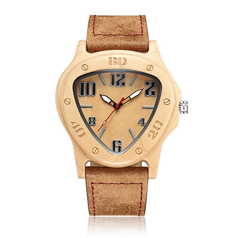 Reloj de Madera Triangular Estilo Europeo Minimalista - Image 7